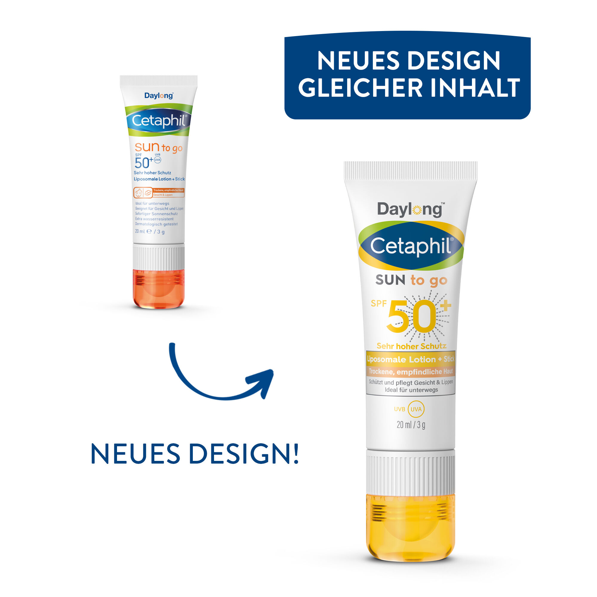 SUN To Go Liposomale Lotion und Stick SPF 50+