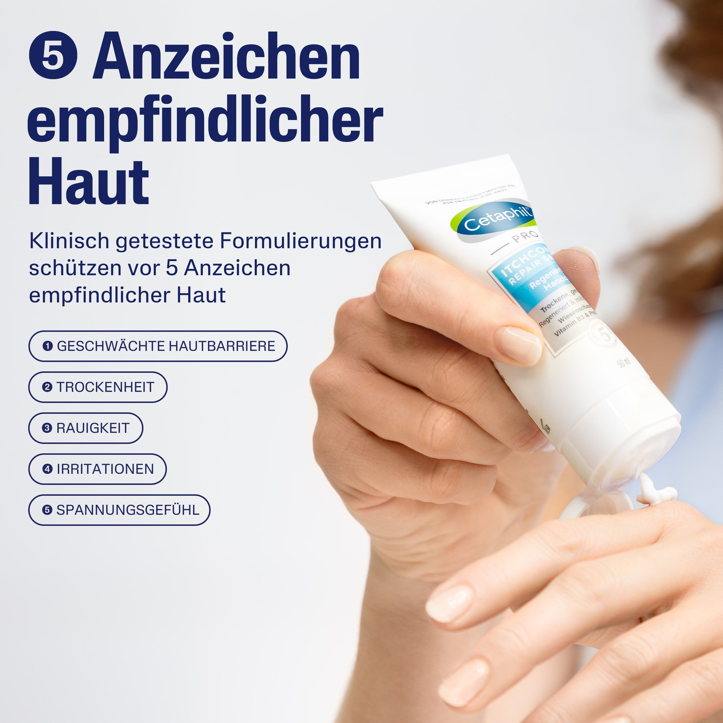 PRO ItchControl Repair Sensitive Regenerierende Handcreme